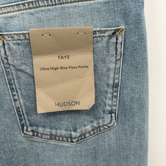 Hudson Faye Ultra High-Rise Flare Petite Jean with Contrast Color // 32 Petite - Picture 12 of 14